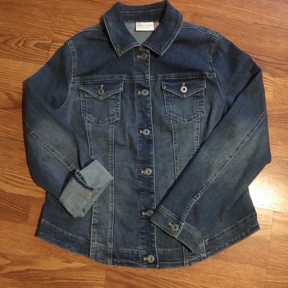 Chico's Other - Chicos Blue Jean Jacket Denim stretch size: 1